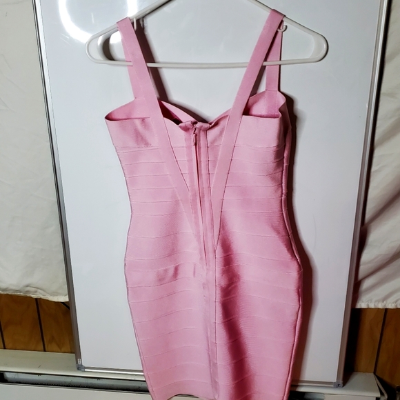 Bumblegum Pink Body Co Bandage Dress - Picture 2 of 3